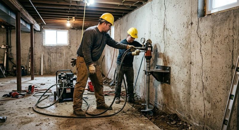 Basement Stabilization in Lockhart, TX