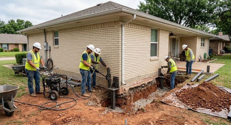 Basement Stabilization in Lockhart, TX