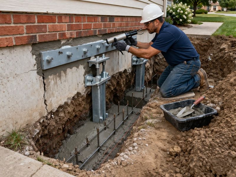 Exterior Foundation Repair in Lockhart, TX