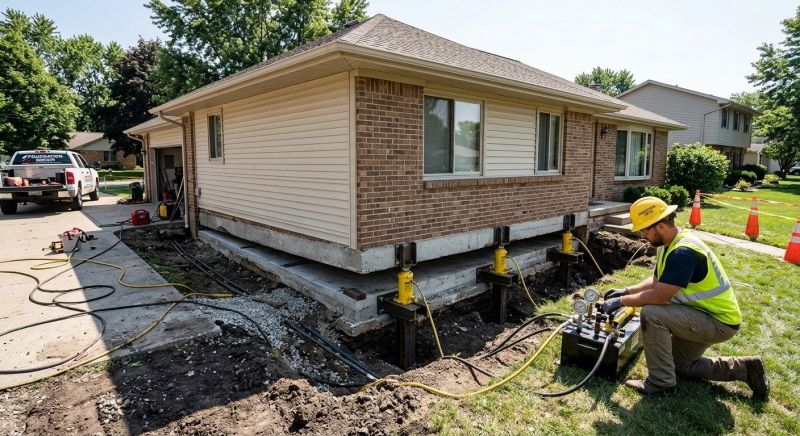 Foundation Lifting in Kyle, TX