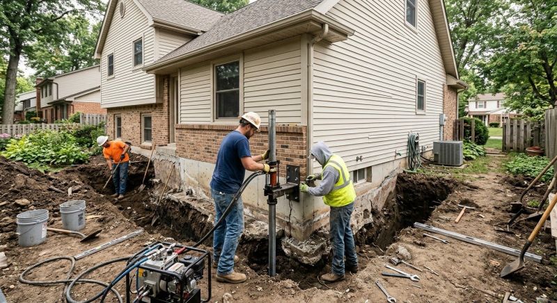 Foundation Settlement Repair in Lockhart, TX