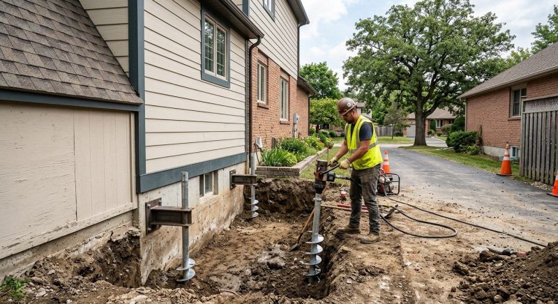 Helical Piers Installation in Lockhart, TX