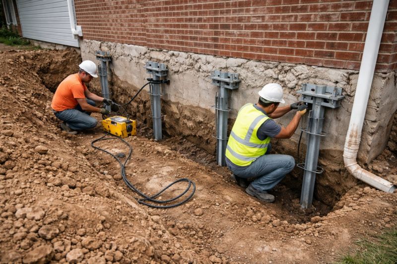 Helical Piers Installation in Lockhart, TX