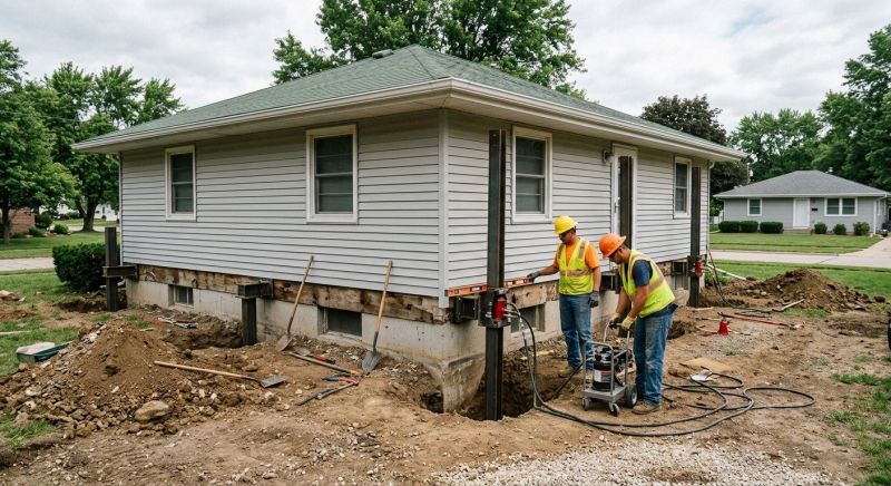 House Foundation Leveling in Lockhart, TX