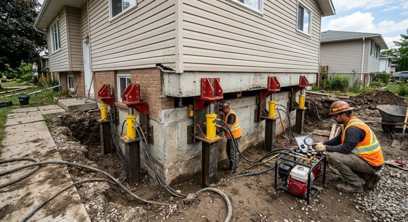 Sinking Foundation Lifting in Lockhart, TX