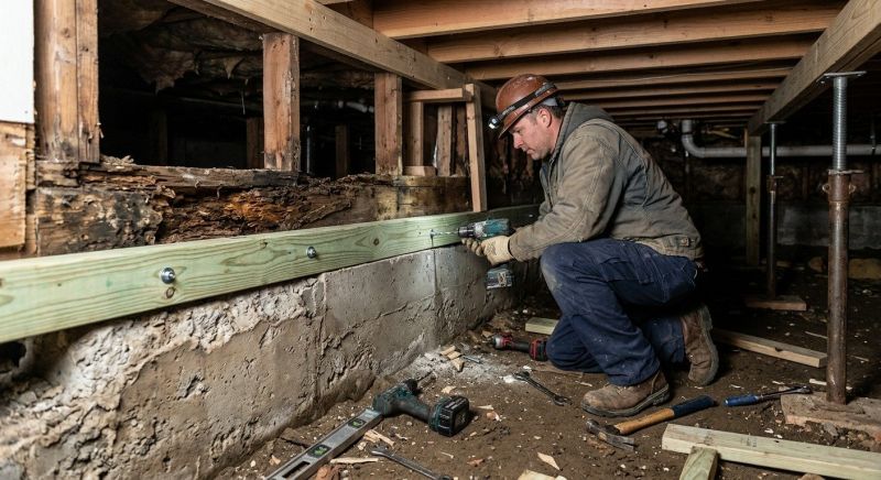 Sinking Foundation Repair in Manchaca, TX