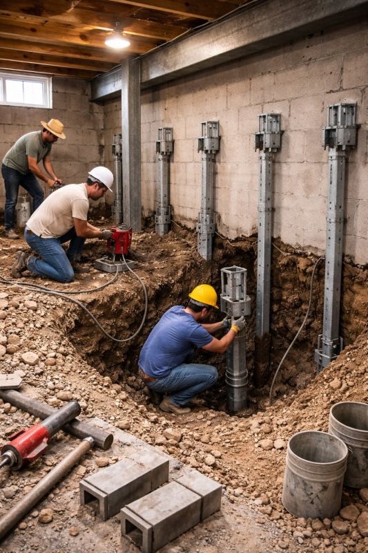 Structural Underpinning in Lockhart, TX